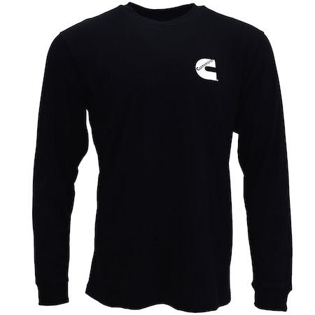 Cummins Long Sleeve T-Shirt Mens Black Sm CMN4775